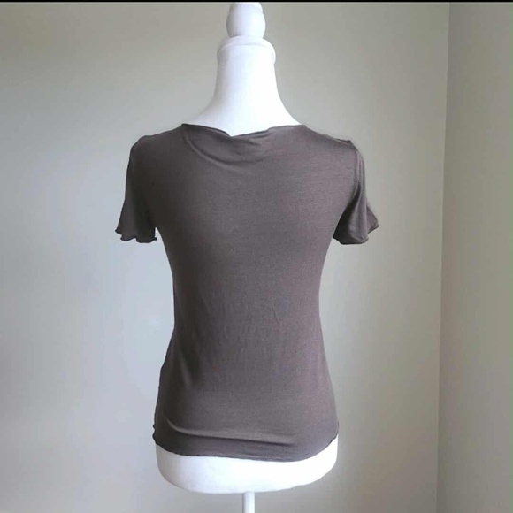 Armani Collezioni Luxury Designer Romantic Whimsy Tee Shirt US 6 - Picture 4 of 6